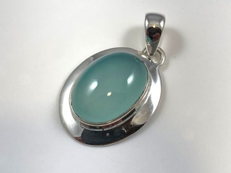 Aqua Chalcedony Pendant For Discount