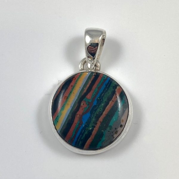 Rainbow Gem Calsilica Pendant Online Sale