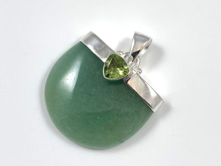 Green Aventurine & Peridot Pendant For Discount