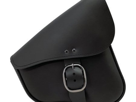 Willie & Max HD Sportsters, Custom Hard Tails Leather Swingarm Bag Dual Shock w Blk Buckle - Black Hot on Sale