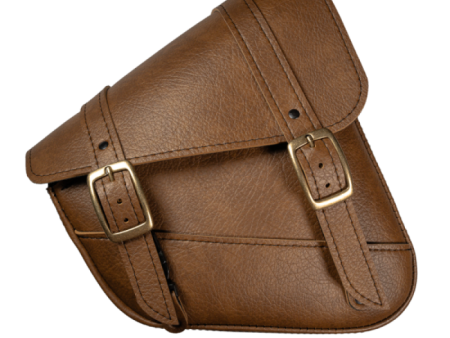 Willie & Max HD Sportsters, Custom Hard Tails Brass Monkey Swingarm Bag Dual Shock - Warm Brown Online now