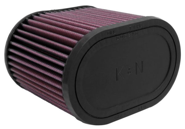 K&N Universal Oval Clamp-On Air Filter 2-3 4in Flange 6-1 4in Length 4in Width 5in Height on Sale