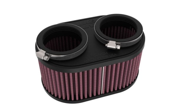 K&N 2-1 8in DUAL FLG 6-1 4 X 4inOD 3inH Universal Clamp-On Air Filter For Cheap