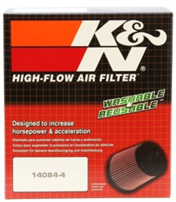 K&N Universal Oval Clamp-On Air Filter 2-3 4in Flange 6-1 4in Length 4in Width 5in Height on Sale